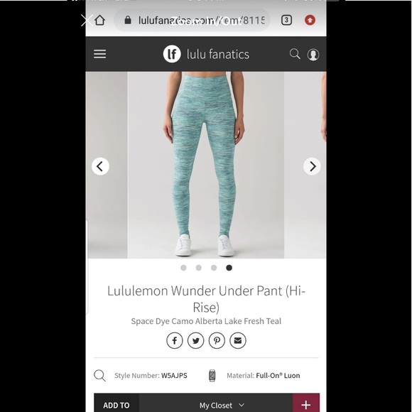 Two pairs of lululemon wunder unders - Picture 5 of 5